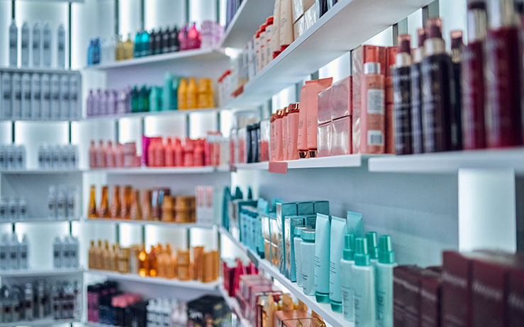 Produtos de Beleza no Salão